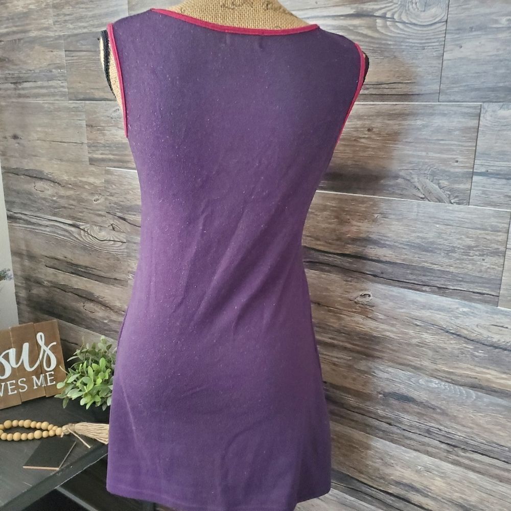 Keawa Purple and Pink Floral Sleeveless Dress Small - Picture 5 of 7
